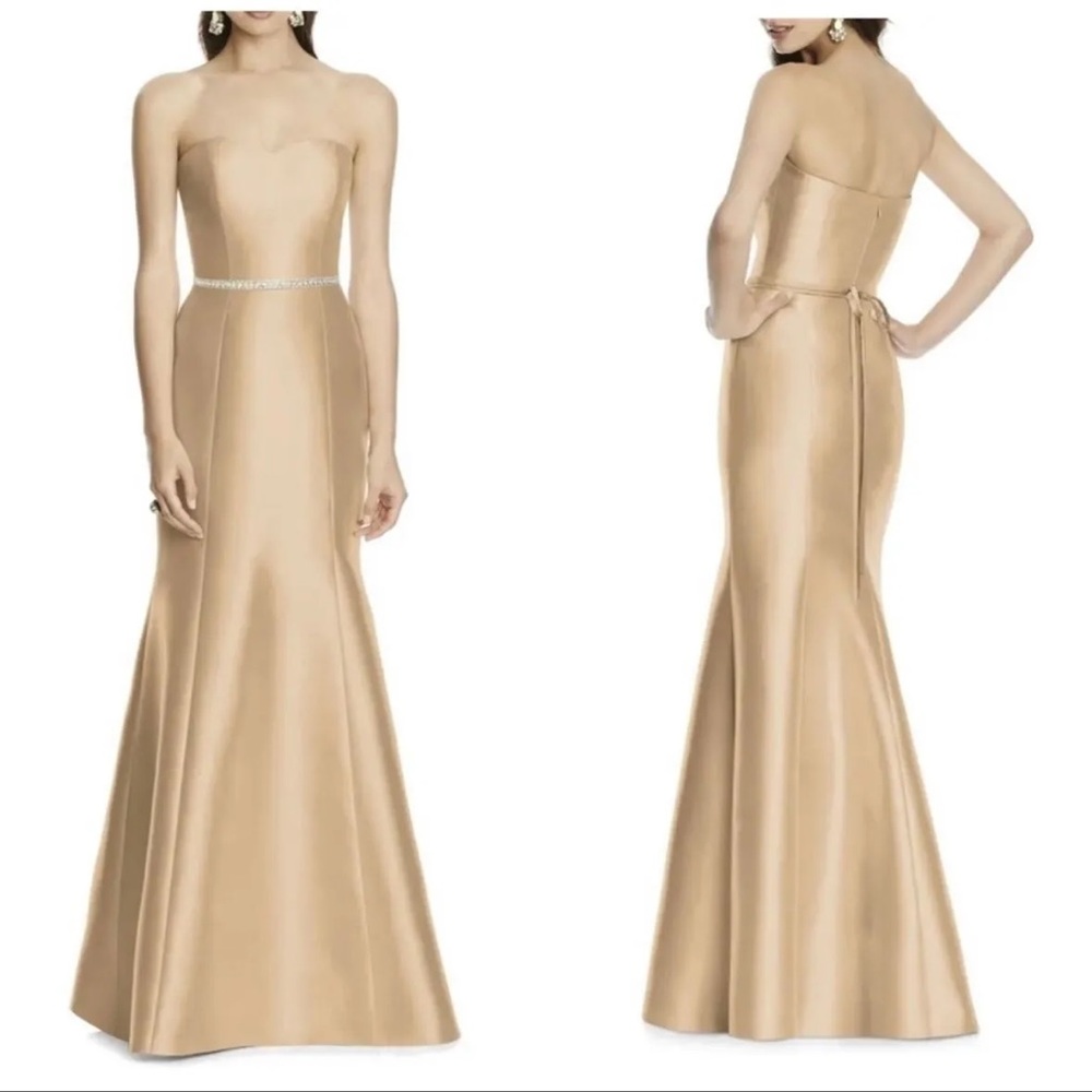Bridesmaid dress in champagne